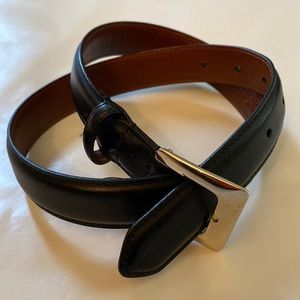 Coach Italy leather belt small black 8515 Vintage lovely condition